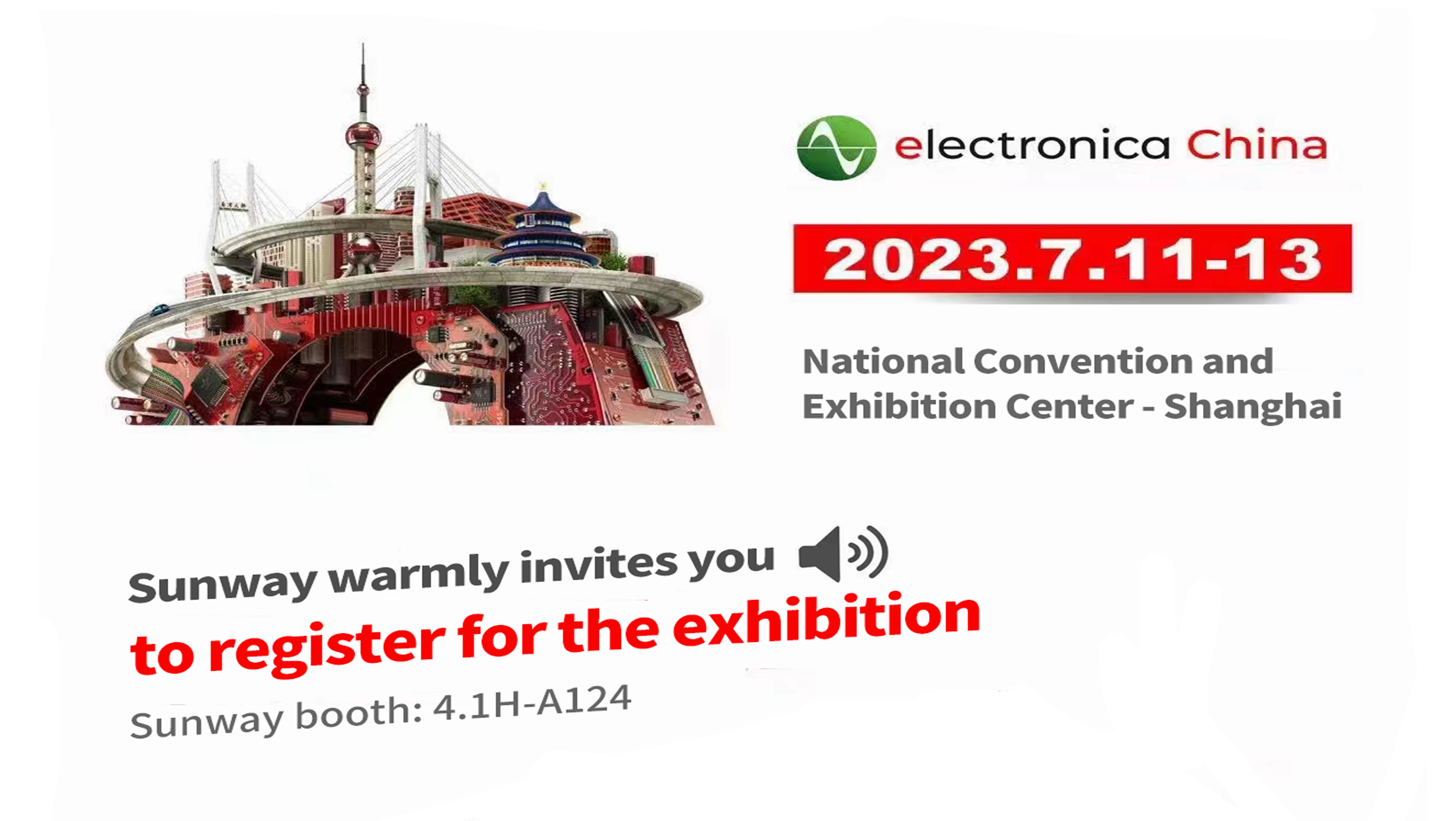Sunway will join electronica China 2023